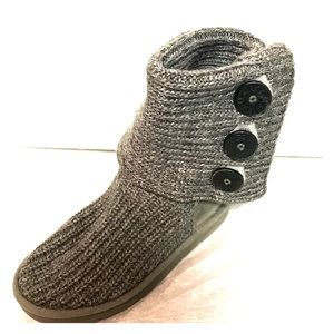 Grey Knit UGG boots
